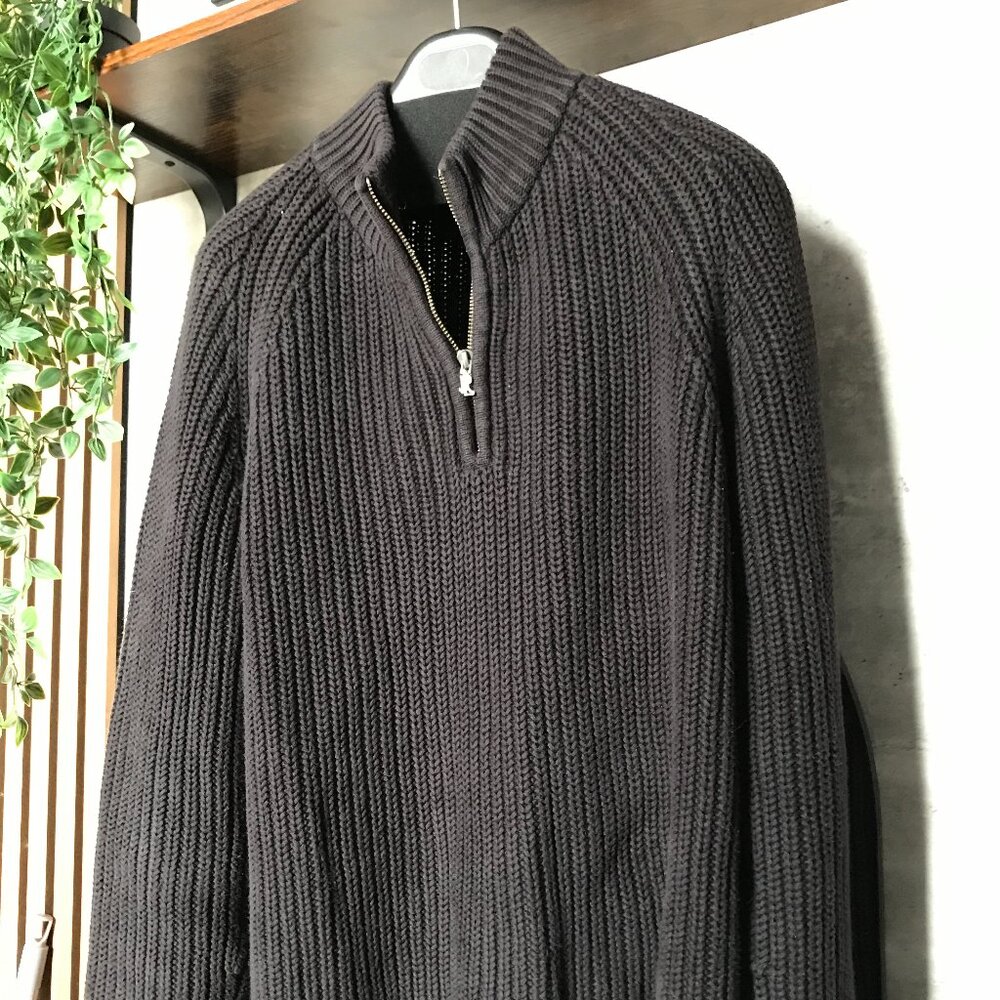 Ralph Lauren “Lauren” Heavy Cable Knit Quarter Zip – Size L